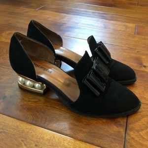 Jeffrey Campbell Lawbow Pearl Suede Loafer